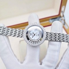 Đồng Hồ Nữ Royal Crown Quartz 3628 Thép Trắng