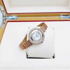 Đồng hồ Nữ Royal Crown Quartz 3628 Thép Rose