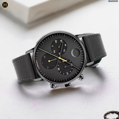 Đồng Hồ Nam Movado Quartz Chronograph Face 3640039 Dây Da Đen Mặt Đen