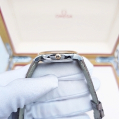 Đồng Hồ Nam Omega Automatic De Ville Chronometer 424.23.37.20.09.001 (42423372009001 )Dây Da Mặt Trắng Sapphire.