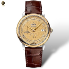 Đồng Hồ Nam Omega Automatic De Ville Prestige Chronometer 424.23.40.21.08.001 ( 42423402108001 ) Dây Da Mặt Vàng Sapphire.