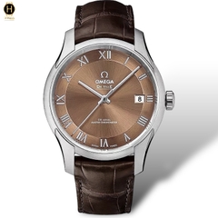 Đồng Hồ Nam Omega Automatic De Ville Hour Vision Master Chronometer 433.13.41.21.10.001 (43313412110001) Dây Da Mặt Nâu Sapphire.