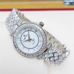 Đồng Hồ Nữ Royal Crown Quartz 4617 Thép Trắng