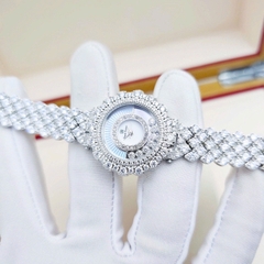 Đồng Hồ Nữ Royal Crown Quartz Đính Đá 4660 Thép Trắng