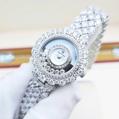 Đồng Hồ Nữ Royal Crown Quartz Đính Đá 4660 Thép Trắng