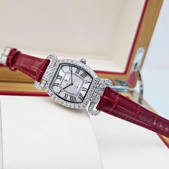 Đồng Hồ Nữ Royal Quartz 4670 Da Đỏ Mặt Trắng