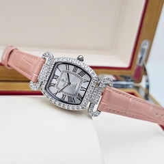 Đồng Hồ Nữ Royal Quartz 4670 Da Hồng Mặt Trắng