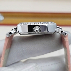 Đồng Hồ Nữ Royal Quartz 4670 Da Hồng Mặt Trắng