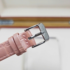 Đồng Hồ Nữ Royal Quartz 4670 Da Hồng Mặt Trắng