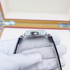 Đồng Hồ Nữ Royal Quartz 4670 Da Đen Mặt Trắng