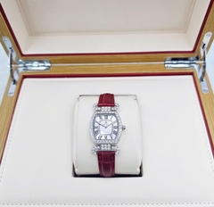 Đồng Hồ Nữ Royal Quartz 4670 Da Đỏ Mặt Trắng