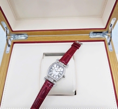 Đồng Hồ Nữ Royal Quartz 4670 Da Đỏ Mặt Trắng