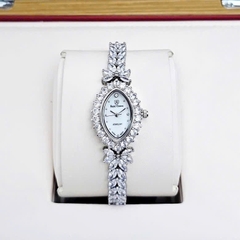 Đồng Hồ Nữ Royal Quartz 5588 Thép Trắng Diamond