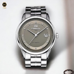 Đồng Hồ Nam Carnival Automatic 5668G-VT-N ( 5668G ) Dây Thép Mặt Xám