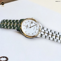 Đồng Hồ Nam Carnival Automatic 5668G-CV-T Dây Thép Demi Vàng Mặt Trắng Sapphire.