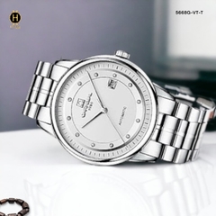 Đồng Hồ Nam Carnival Automatic 5668G-VT-T Dây Thép Mặt Trắng.