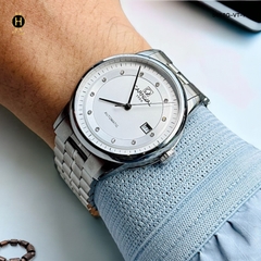 Đồng Hồ Nam Carnival Automatic 5668G-VT-T Dây Thép Mặt Trắng.