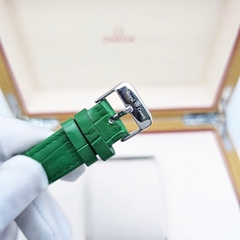 Đồng Hồ Nữ Royal Crown Quartz 6116 Dây Da Xanh lá