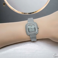 Đồng Hồ Nữ Royal Crown Quartz 6140 Thép Trắng