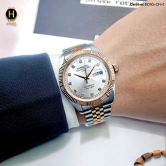 Đồng Hồ Nam Carnival Automatic 8131G-CH-T ( 8131G ) Dây Thép Demi Vàng Hồng Mặt Trắng
