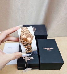 Đồng Hồ Nữ Carnival Quartz 8160L-VH-N ( 8160L ) Cá Hồi