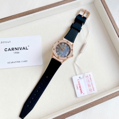 Đồng Hồ Nữ Carnival Quartz Fusion 8168L2-VH-DCS-DK (MOP)