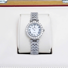 Đồng Hồ Nữ Royal Crown Quartz 9256 Thép Trắng
