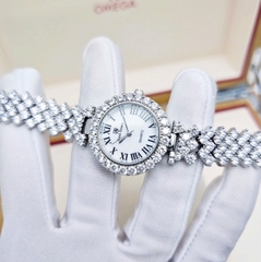 Đồng Hồ Nữ Royal Crown Quartz 9256 Thép Trắng
