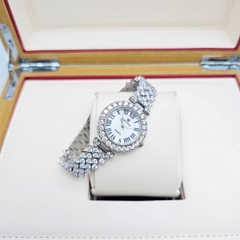 Đồng Hồ Nữ Royal Crown Quartz 9256 Thép Trắng