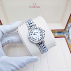 Đồng Hồ Nữ Royal Crown Quartz 9256 Thép Trắng
