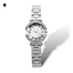 Đồng Hồ Nữ Scottie Quartz 9549 Thép Trắng Mặt Trắng