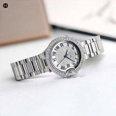 Đồng Hồ Nữ Scottie Quartz 9556 Thép Trắng Mặt Trắng