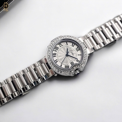 Đồng Hồ Nữ Scottie Quartz 9556 Thép Trắng Mặt Trắng