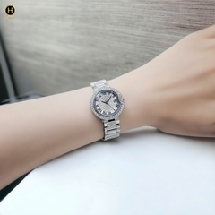 Đồng Hồ Nữ Scottie Quartz 9556 Thép Trắng Mặt Trắng