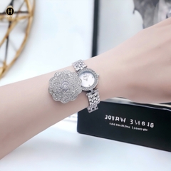 Đồng Hồ Nữ Scottie Quartz 9559B Thép Trắng Mặt Trắng