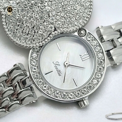 Đồng Hồ Nữ Scottie Quartz 9559C Thép Trắng