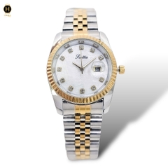 Đồng Hồ Nữ Scottie Quartz 9570 Thép Demi Gold Mặt Trắng