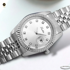 Đồng Hồ Nữ Scottie Quartz 9570 Thép Trắng Mặt Trắng