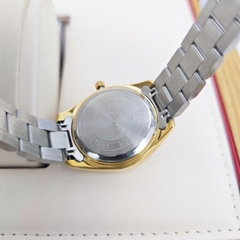 Đồng Hồ Nữ Scottie Quartz 9595 Thép Demi Vàng Mặt Trắng
