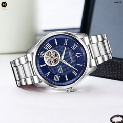 Đồng Hồ Nam Bulova Automatic Wilton 96A218 Dây Thép Mặt Xanh Lam.
