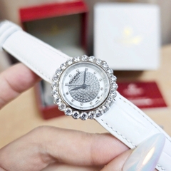 Đồng Hồ Nữ Sunrise Quartz 9820BA Da Trắng