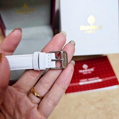 Đồng Hồ Nữ Sunrise Quartz 9820BA Da Trắng
