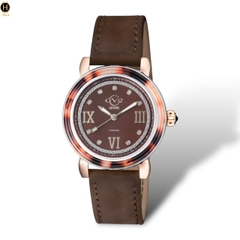 Đồng Hồ Nữ GV2 By Gevril Quartz Marsala Diamond 9855
