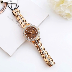 Đồng Hồ Nữ Bulova Quartz Phantom Crystal Chocolate 98L284