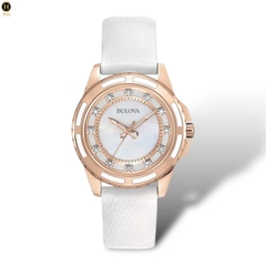 Đồng Hồ Nữ Bulova Quartz Lizard Diamond 98P119