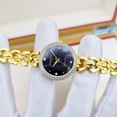 Đồng Hồ nữ Sunrise Quartz 9977AA Thép Vàng Đen Sapphire