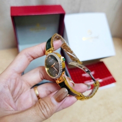Đồng Hồ Nữ Sunrise Quartz 9991AA Dây Thép Vỏ Vàng Mặt Xanh