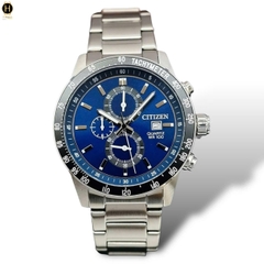 Đồng hồ Nam Citizen  Quartz Chronograph AN3600-59L Dây Sắt Mặt Xanh
