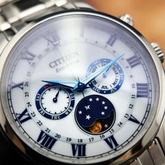Đồng Hồ Nam Citizen Quartz Eco-Drive AP1050-81A Dây Sắt 