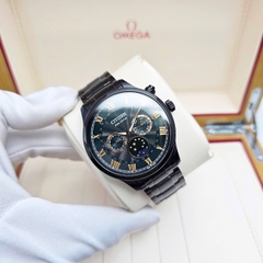 Đồng Hồ Nam Citizen Quartz Eco-drive MoonPhase Black Green AP1055-87X